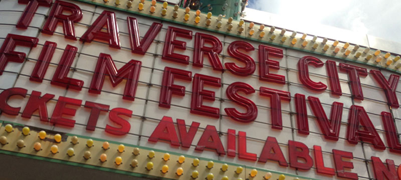 traverse city film festival sign