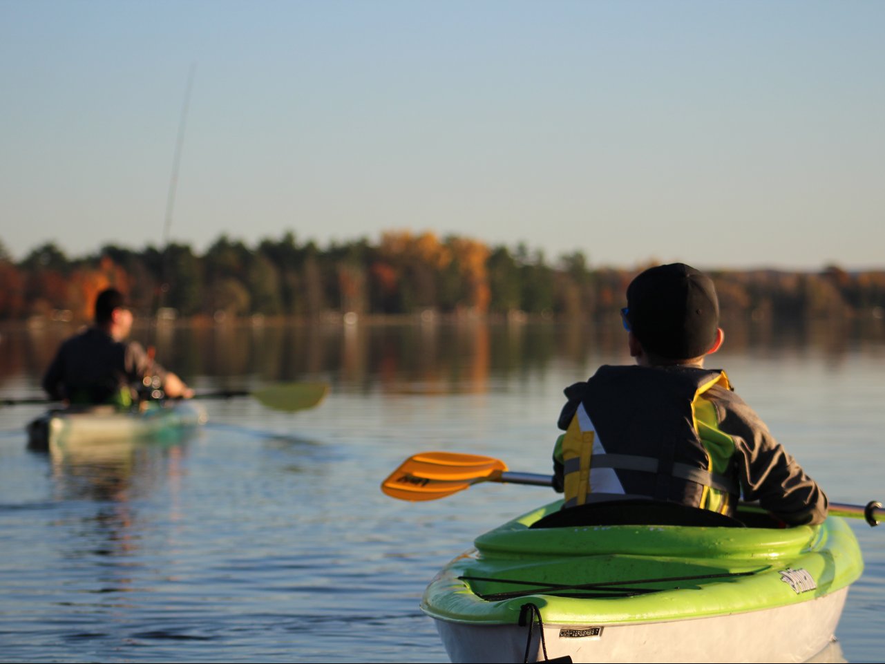 Kayaking on the Chain of Lakes