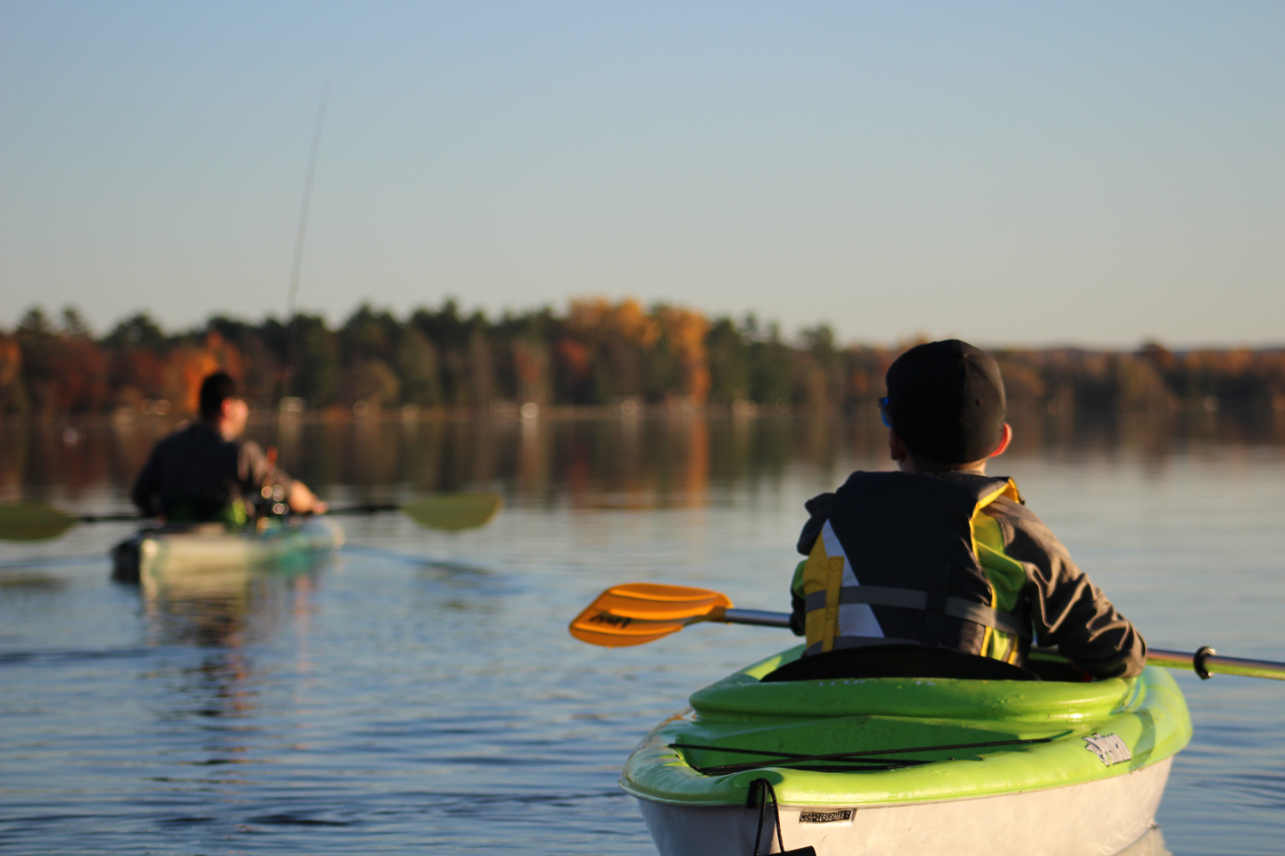 Kayaking on the Chain of Lakes