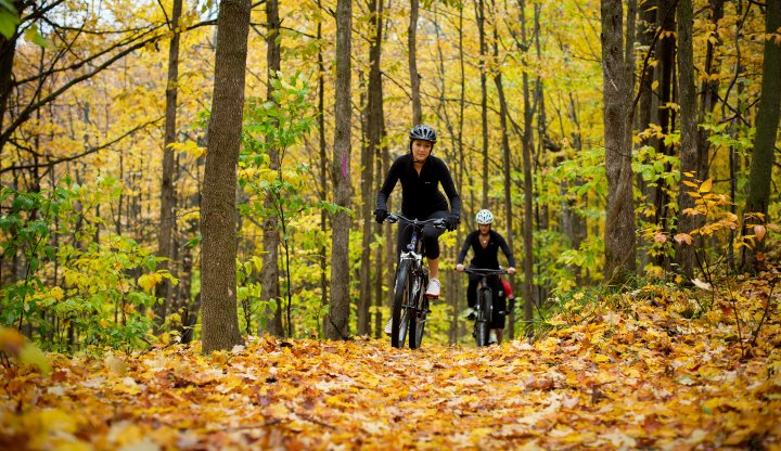 Biking on the Glacial Hills Natural Pathway