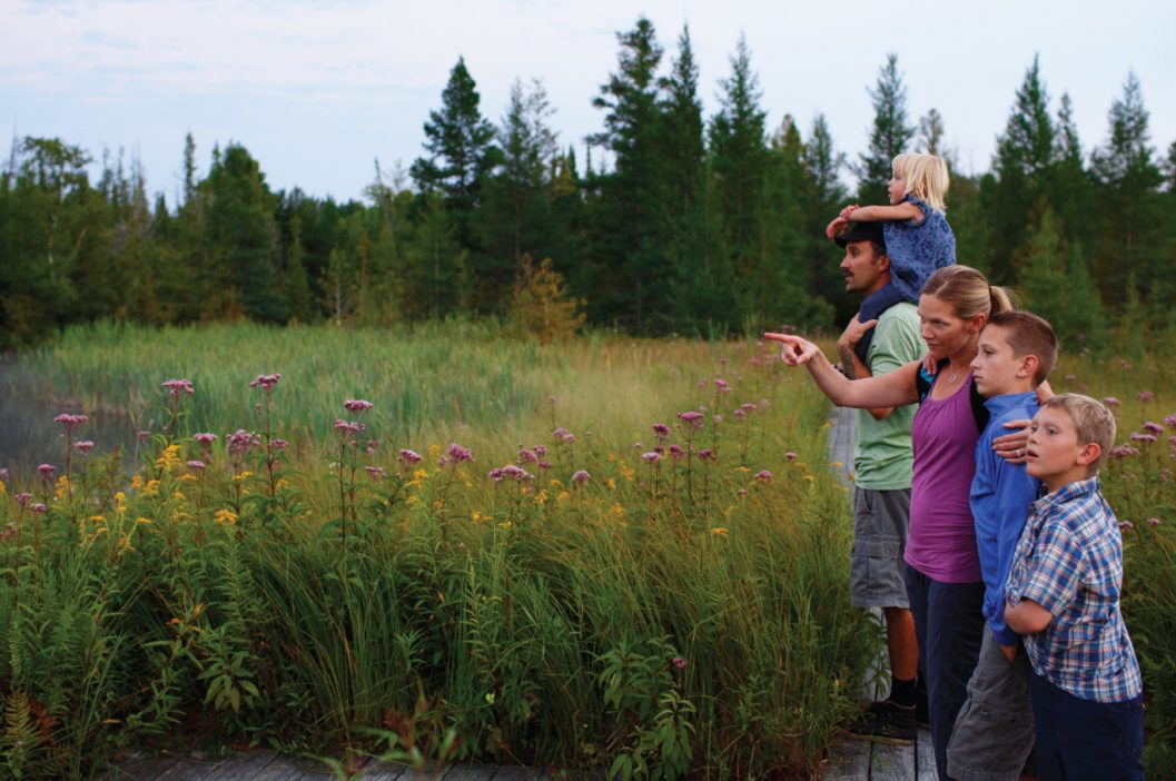 Family at Grass River Natural ARea