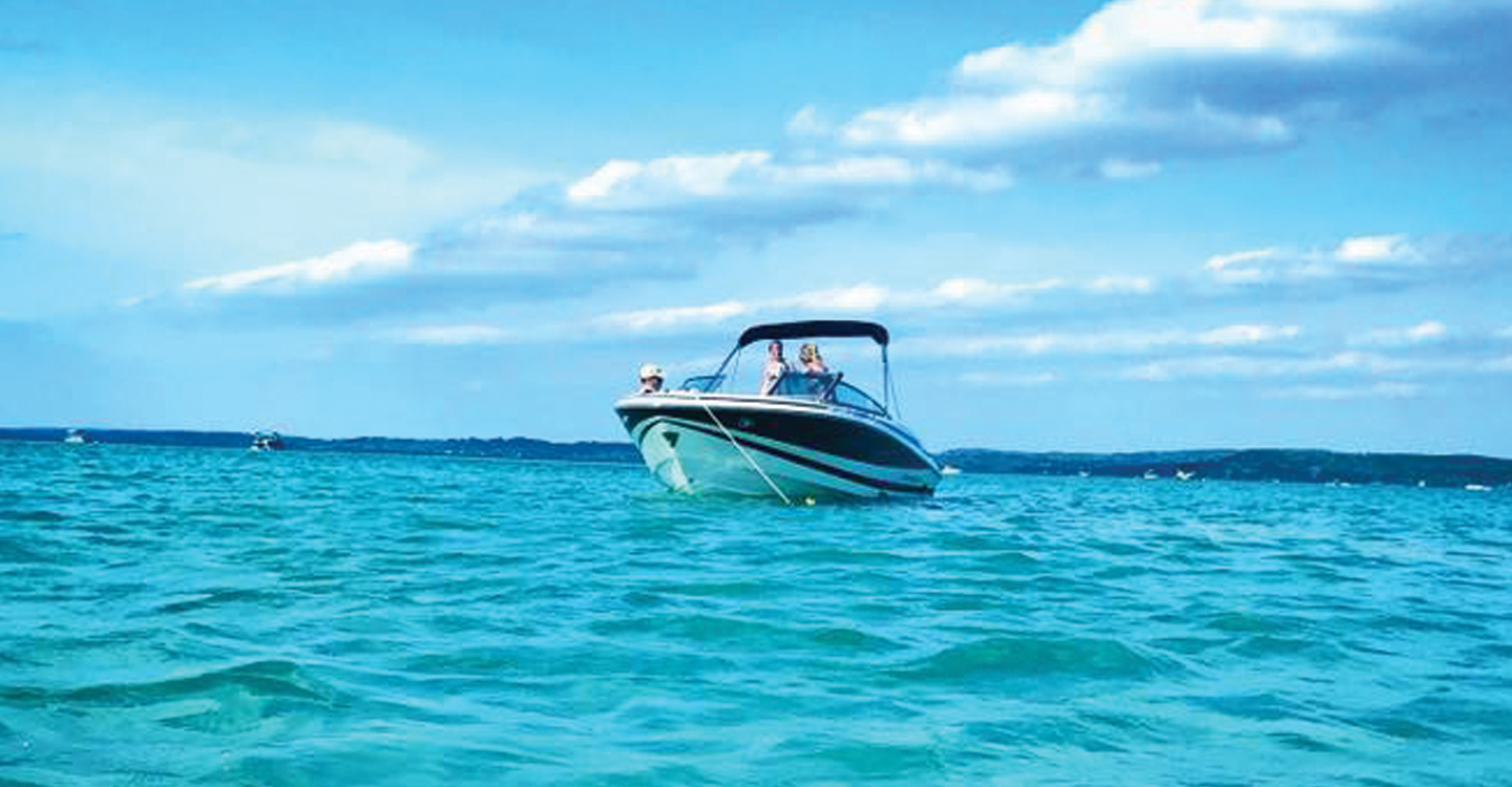 Boating on Torch Lake