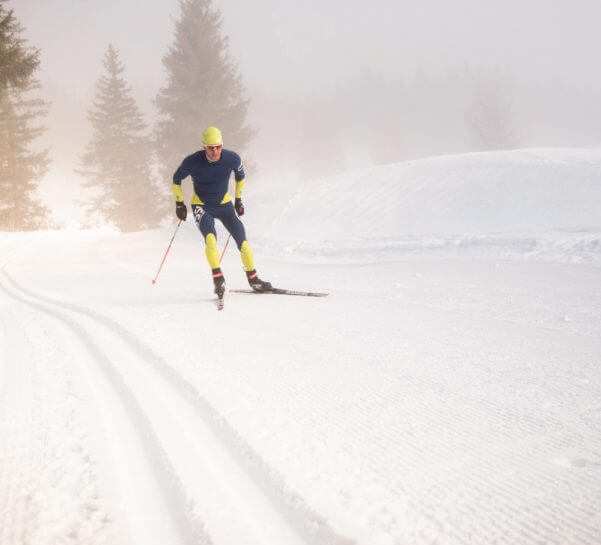 Male nordic skier