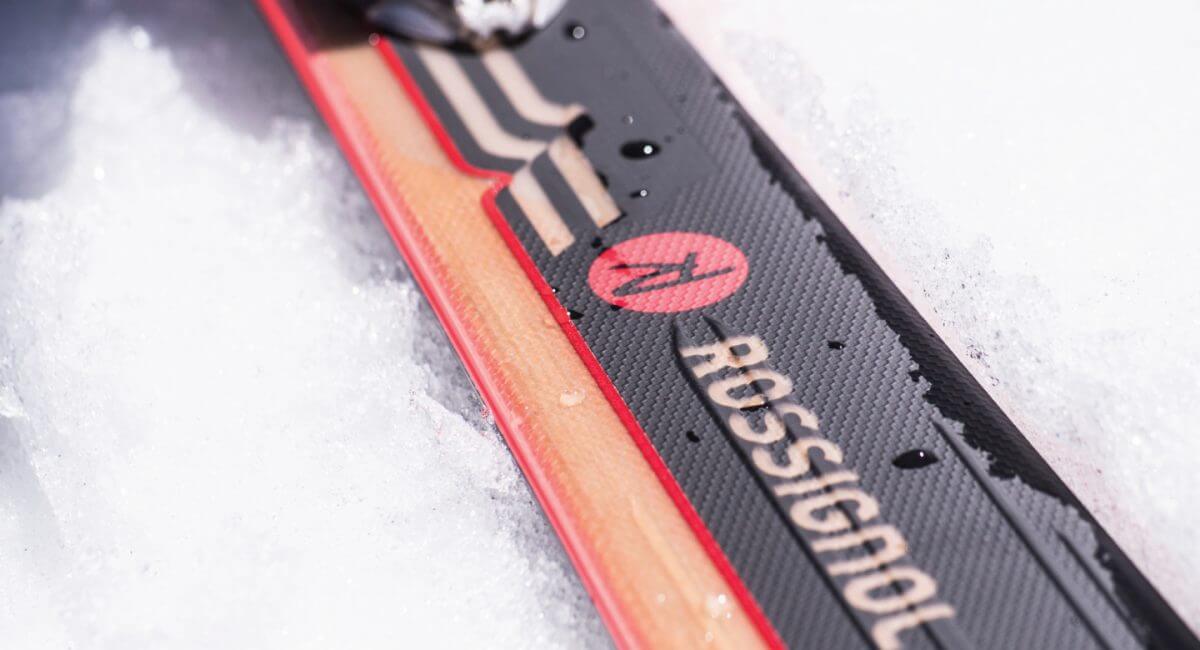 close up photo of rossignol ski