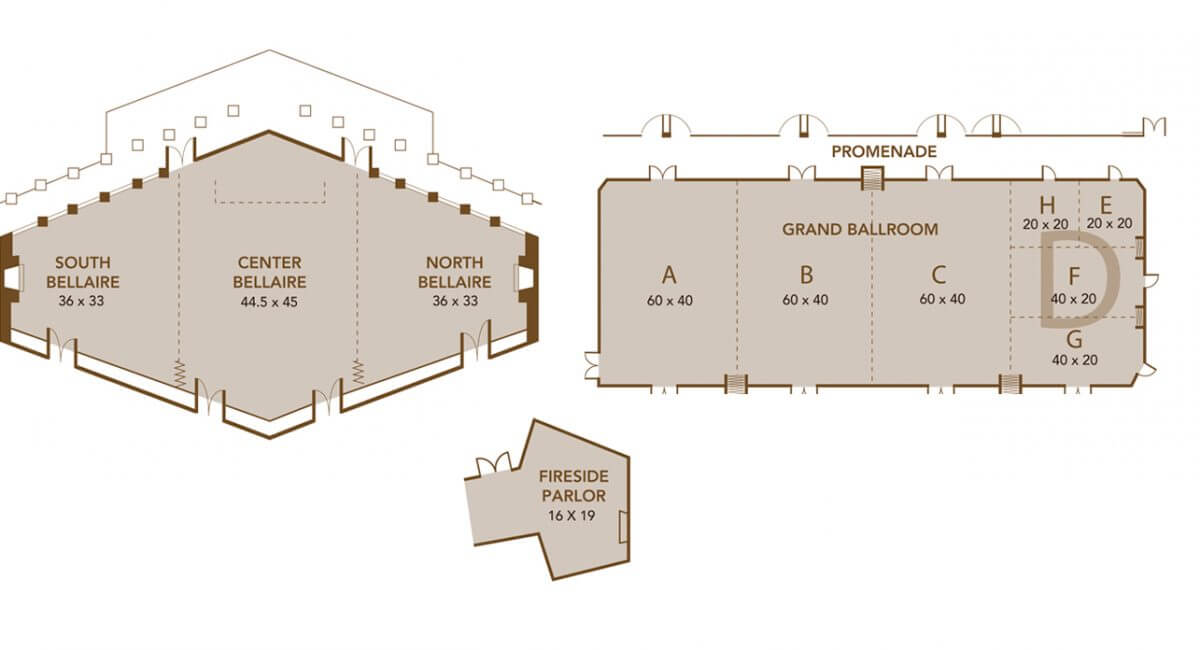 The Lakeview Hotel Function Space Map