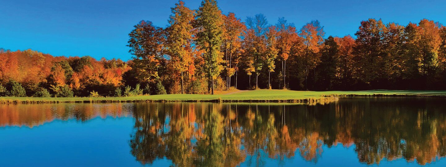 Fall golf on Hawk's Eye golf course