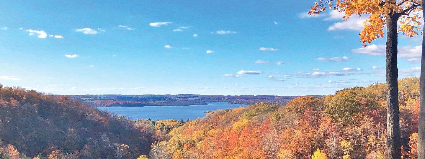 A fall day overlooking Lake Bellaire