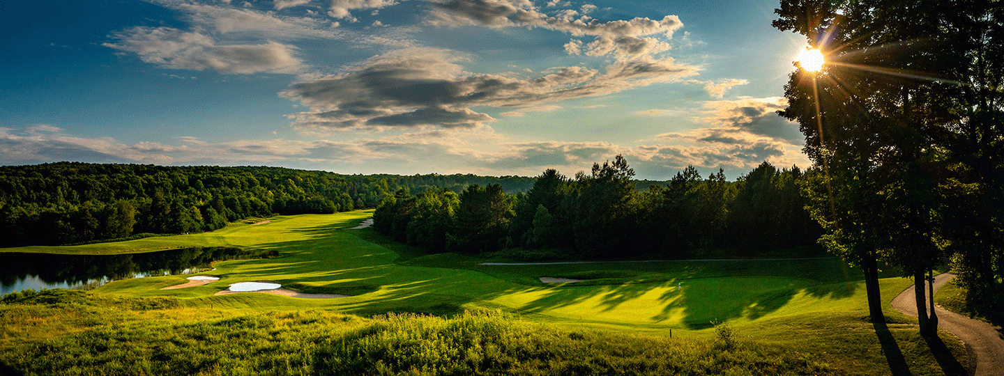 Hawk's Eye GC - Hole #2 Green and Fairway Aerial