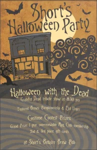 Short's Halloween Party Flyer