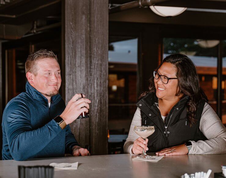 Couple at The Lakeview Restaurant Bar