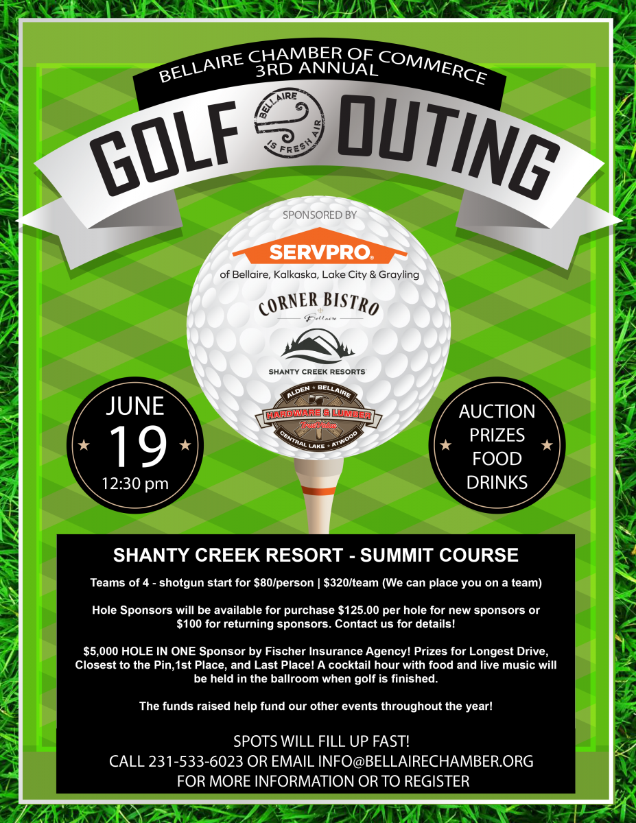 Bellaire Chamber of Commerce 2023 Golf Outing