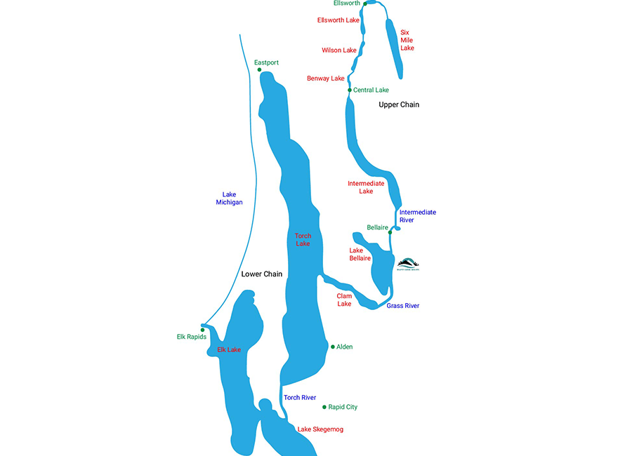 chain of lakes map
