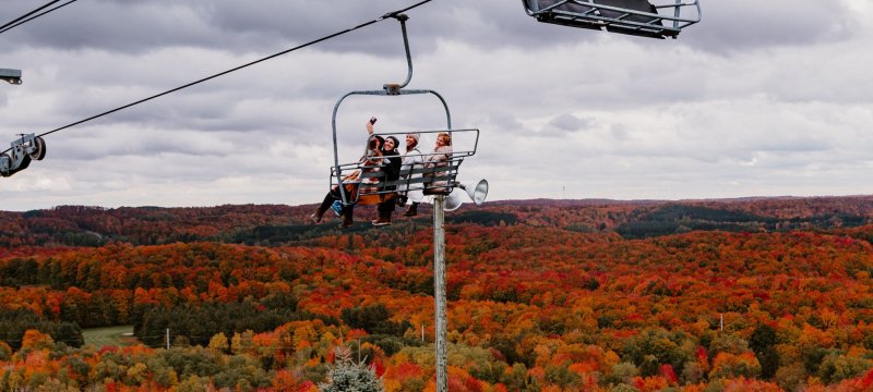 fall chairlift rides