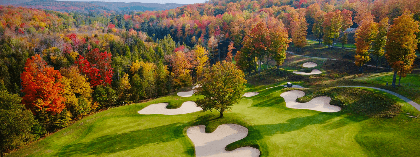 Cedar River Golf Course - Fall Colors at Hole 13