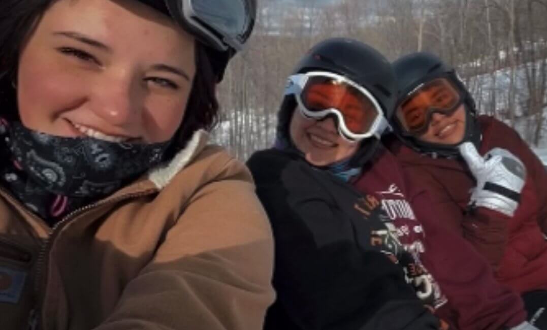 3 SCR Employees on chairlift