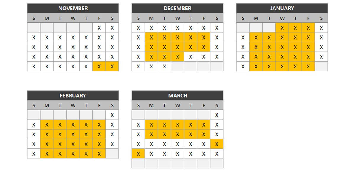 2024-25-Midweek-Season-Pass-Usage-Availability-Calendar