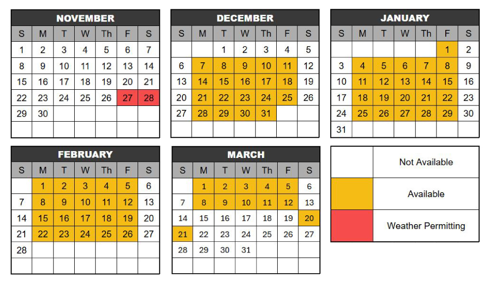 super saver days 2026-27 as of 3-3-26