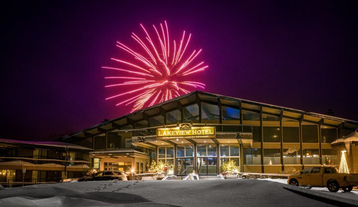 Lakeview Hotel Fireworks Holiday Week Winter