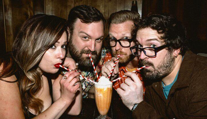 Promotional photo showing the band members of Funkle Jesse