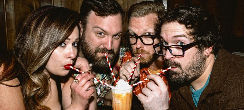 Promotional photo showing the band members of Funkle Jesse